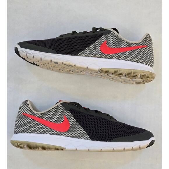 NIKE MENS ATHLETIC RUNNING SHOES SIZE 8.5 Red Black Gray - Picture 2 of 6